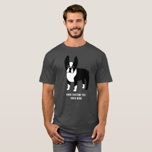 T-shirt texte personnalisé Boston Terrier