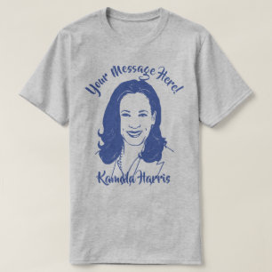 T-shirt Texte personnalisé de la ligne Kamala Harris