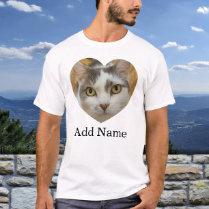 T-shirt Texte personnalisé de nom de photo