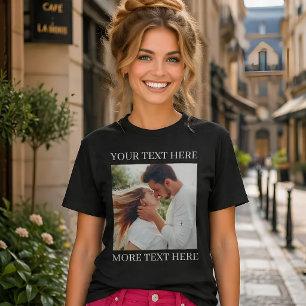 T-Shirt Texte personnalisé et photo