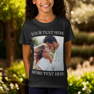 T-Shirt Texte personnalisé et photo