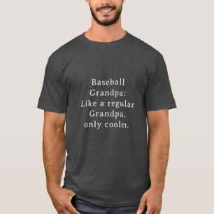 T-shirt Texte Personnalisé Funny Grand-pa Baseball