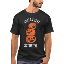 Texte personnalisé Halloween Citrouilles heureuses