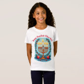 T-Shirt Texte personnalisé Hanukkah Festival de Fun (Devant entier)