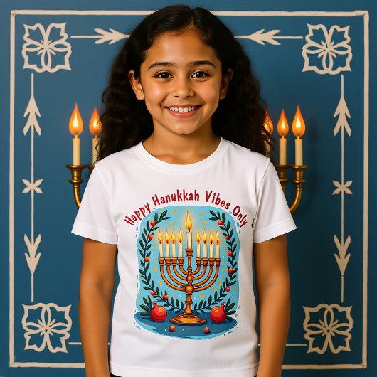 T-Shirt Texte personnalisé Hanukkah Festival de Fun