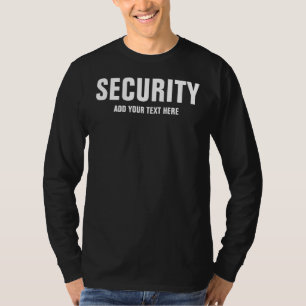T-shirt Texte personnalisé Impression recto verso Mens Séc