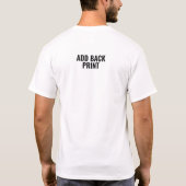 T-shirt Texte personnalisé - Imprimer Ajouter à l'impressi (Dos)
