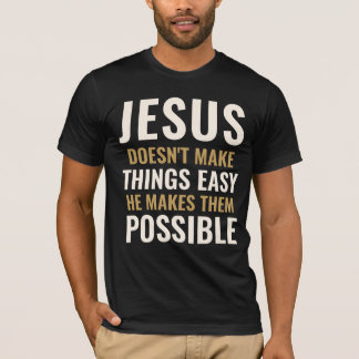 T-Shirt Texte Personnalisé JESUS REND LES CHOSES P