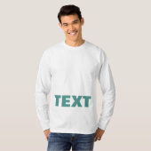 T-shirt Texte Personnalisé Ou Nom Mens Impression Double F (Devant entier)