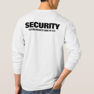 T-shirt Texte personnalisé pour l'équipe de sécurité mascu