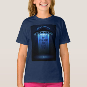 T-shirt Texte personnalisé UFO Vêtements de vaisseau spati