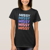 T-shirt Texte répété moderne manquant (Devant)
