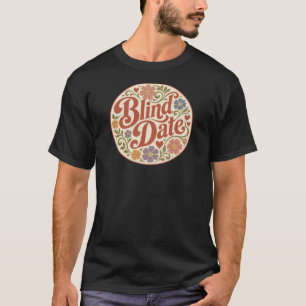 T-shirt Texte rétro aveugle
