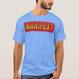 T-shirt Texte rétroactif Vintage du manifeste