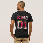 T-shirt texte roi lettrage style graffiti (Dos entier)