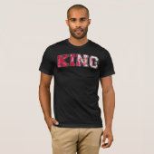 T-shirt texte roi lettrage style graffiti (Devant entier)