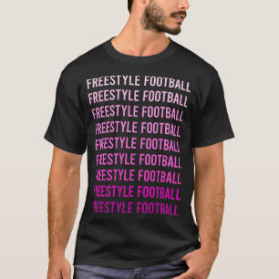 T-shirt Texte rose Football Freestyle