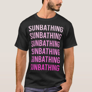 T-shirt Texte rose Soleil Bain Soleil Bain Soleil Bain