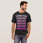 T-shirt Texte rose Soleil Bain Soleil Bain Soleil Bain (Devant entier)
