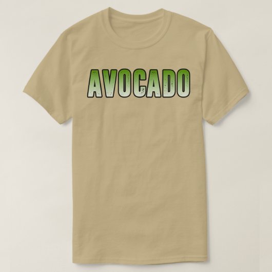 T-shirt Texte vert Avocado (Design devant)
