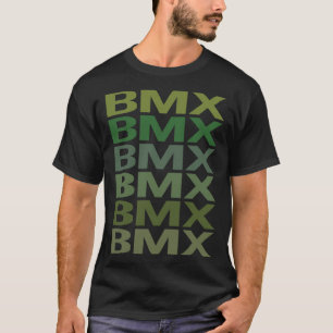 T-shirt Texte vert BMX