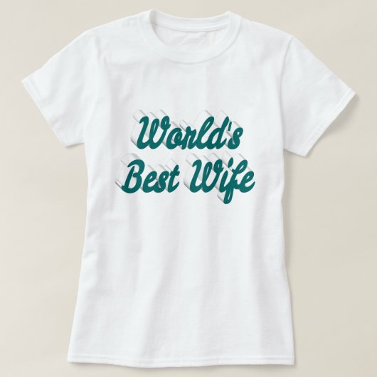 T-shirt Texte vert de la meilleure femme (Design devant)