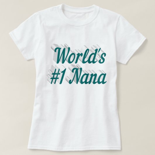 T-shirt Texte vert Nana (Design devant)