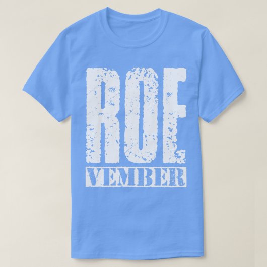 T-shirt Texte Vintage blanc Roevember (Design devant)