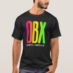 T-shirt Texte vintage coloré rétro Banques externes OBX 1