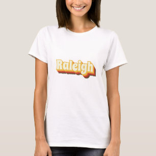 T-shirt Texte Vintage Raleigh Retro