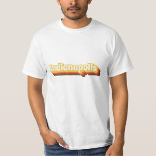 T-shirt Texte Vintage rétro d'Indianapolis