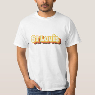 T-shirt Texte Vintage St Louis Retro