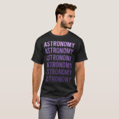 T-shirt Texte Violet Astronomie (Devant entier)