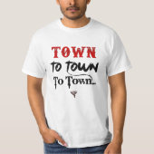 T-shirt Textes de villes - chemise unisexe (Devant)
