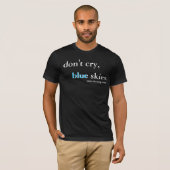 T-shirt textes et flocons de neige (Devant entier)
