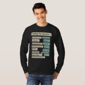 T-shirt Textes Pour Le Code De Textes Pour Les Personnes  (Devant entier)