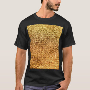 T-shirt Textile doré : macro arrière - plan glamour.