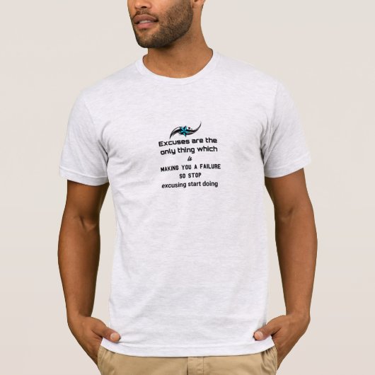 T-shirt Textographie calligraphie citations de motivation (Devant)