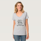 T-shirt Textographie calligraphie citations de motivation (Devant entier)