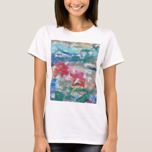 T-shirt Texture de crayons (Devant)