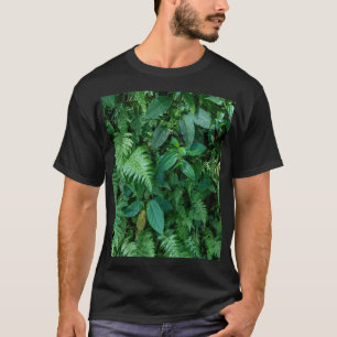 T-shirt Texture de feuillage de l'herbe de fougère verte
