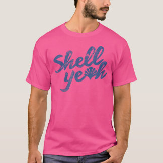 T-shirt Texture de plage Shell Yeah