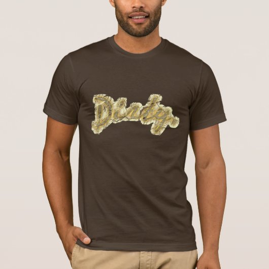 T-shirt Texture de tache de boue marron terreuse robuste (Devant)