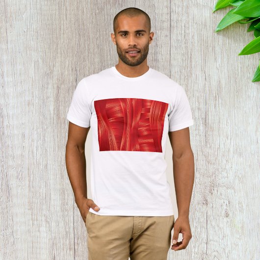 T-shirt Texture dynamique des muscles rouges Abstraite