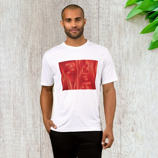 T-shirt Texture dynamique des muscles rouges Abstraite