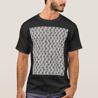 T-shirt Texture en laine tricotée blanche, photo de gros p