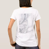 T-shirt texture Marbre blanc (Dos)