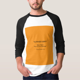 T-shirt Texture Orange Rétro – Art pour l'ambiance estival