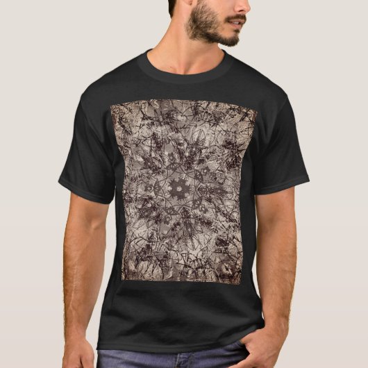 T-shirt Texture vintage Mandala Dessin ornemental (Devant)