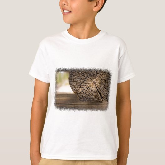 T-shirt Textures en bois Cabine (Devant)